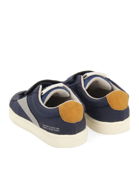 Kids Sneakers with Scratch Navy Blue