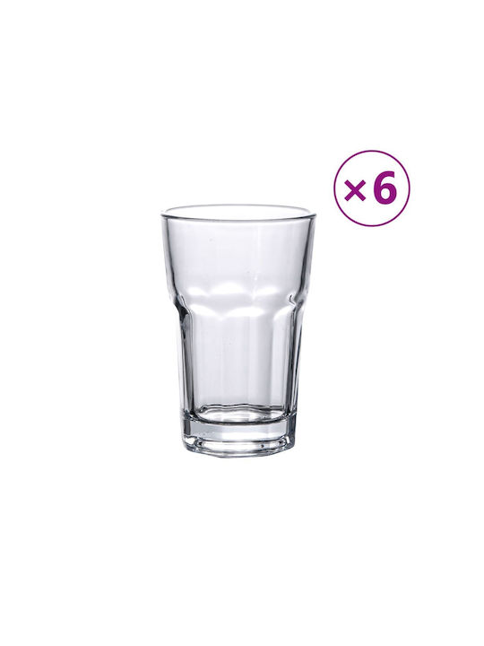 vidaXL Set Gläser Cocktail/Trinken / Wasser / Kaffee/Freddo aus Glas 295ml 6Stück