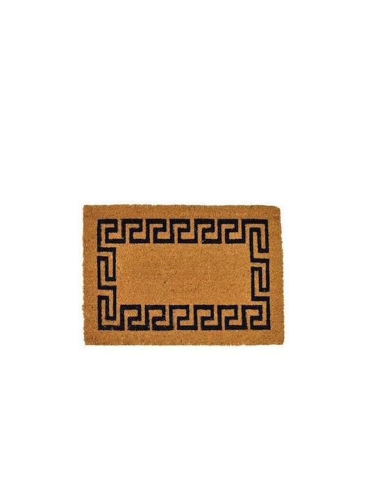 Chios Hellas Entrance Mat made of Coir Meander ΠΔ024 Beige 50x85cm