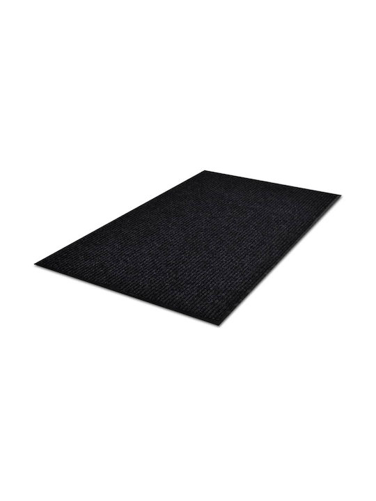 vidaXL Entrance Mat Straw with Anti-slip Backing Black 160x220cm