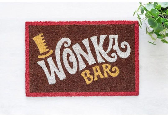 Grupo Erik Fußmatte aus Kokosnussfasern Willy Wonka Wonka Bar Mehrfarbig 40x60cm