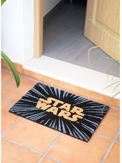 Grupo Erik Πατάκι Εισόδου από Κοκοφοίνικα Star Wars Logo Μαύρο 40x60εκ. FGE0003 Μαύρα