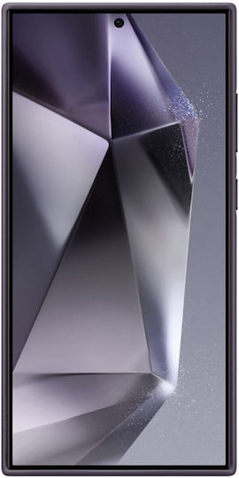 Samsung Leather Cover Back Cover Piele Set cu Geam Violet (Samsung S24 Ultra)