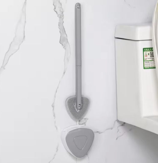 Kunststoff Badezimmer Toilettenbürste Gray