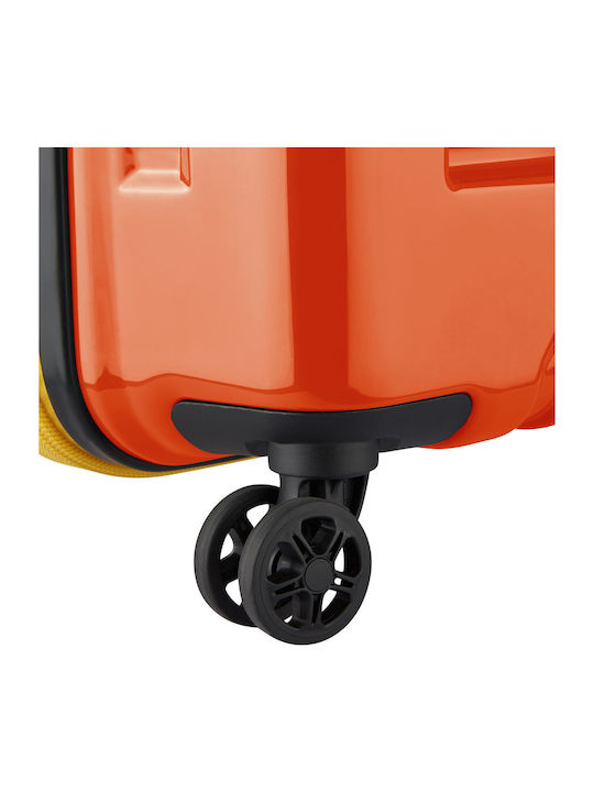 Rempart Μεγάλη Βαλίτσα Ταξιδίου Σκληρή Orange με 4 Ρόδες Ύψους 80εκ.