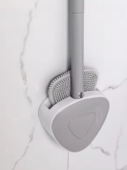 Plastic Toilet Brush Gray