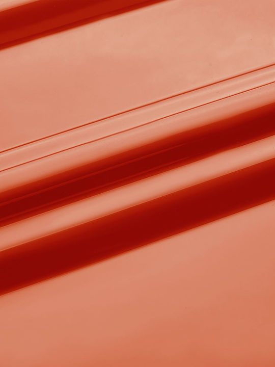 Rempart Μεγάλη Βαλίτσα Ταξιδίου Σκληρή Orange με 4 Ρόδες Ύψους 80εκ.