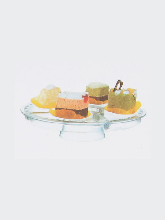 Keskor Cake Stand Transparent 31x31x20cm