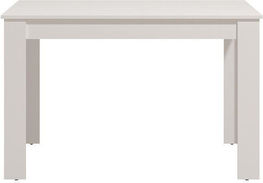 Hamar Masă Sala de mese Masa extensibilă Alb 120(+60)x80x77buc