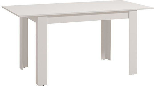 Hamar Masă Sala de mese Masa extensibilă Alb 120(+60)x80x77buc