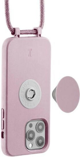 Just Elegance PopGrip Back Cover Silicone Pink (iPhone 13 Pro)
