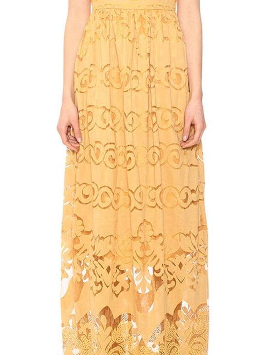Summer Maxi Dress for Wedding - Christening Yellow