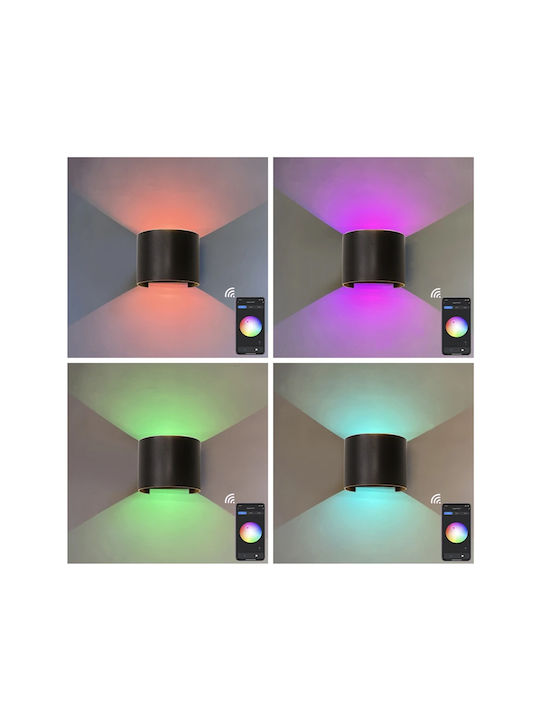 Dimmable Στεγανό Επιτοίχιο Εξωτερικό Φωτιστικό LED 12W 10x10x10εκ.