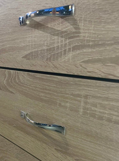 Comodă Dormitor Din Lemn Cu 5 Sertare Bicolor 115x45x90cm