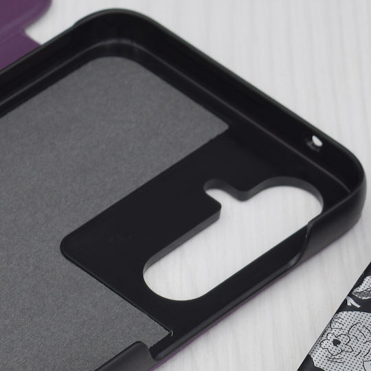 Techsuit Efold Buchen Sie Kunststoff / Synthetisches Leder Lila (Samsung Galaxy A55 5G)