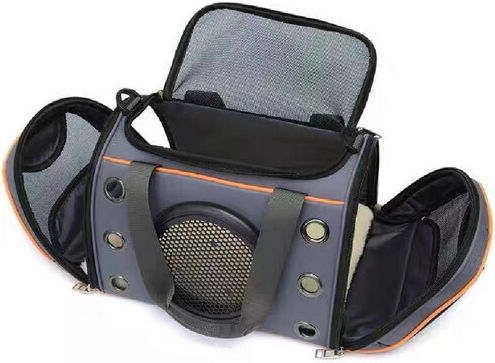 Dog Cat Carrying Bag Orange Details Trolley 33x24x27cm Ikaros 5213010786597