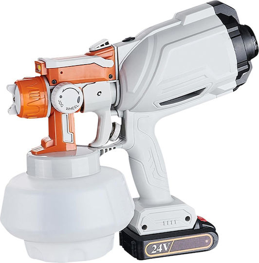 ZK11143QWS10 Ηλεκτρικό Πιστόλι Βαφής 24V με Δοχείο 1.2lt