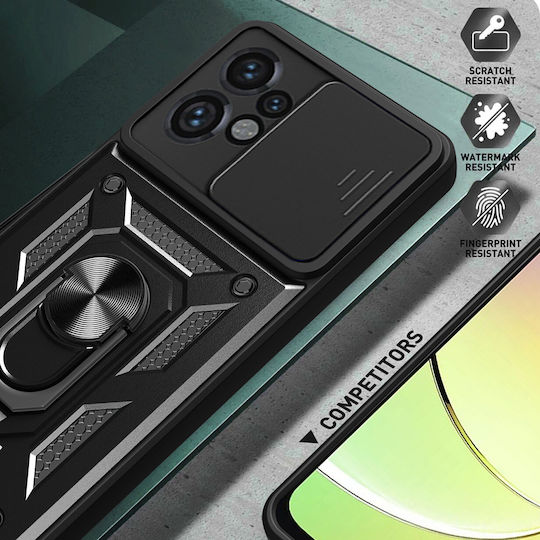 Techsuit Camshield Back Cover Πλαστικό / Σιλικόνης Μαύρο (Motorola Moto G34)
