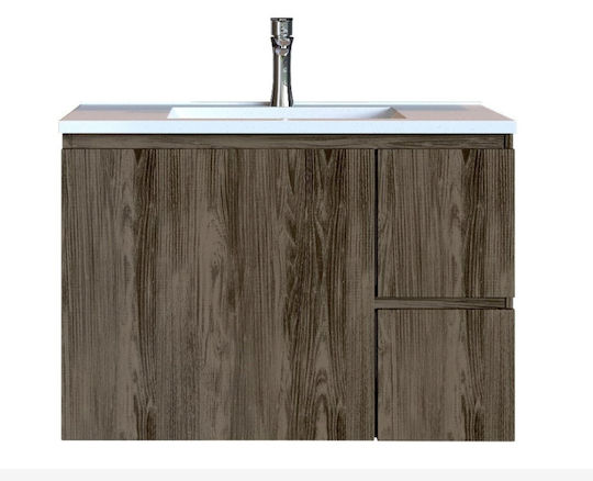 Sanitec Alba C Waschtisch mit Waschbecken Gray