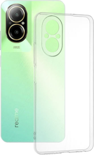 Techsuit Clear Umschlag Rückseite Silikon Transparent (Realme C67 4G)