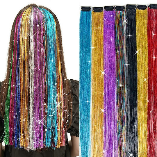 Sparkle Glitter Τουφάκι Extension Clip Τιμή Τουφάκι Red