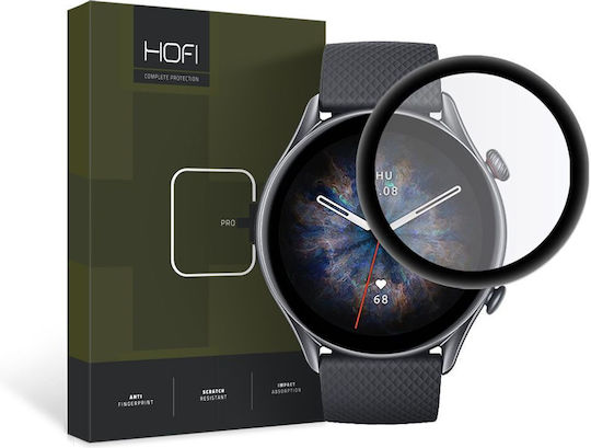 Hofi Hybrid Pro+ Full Face Tempered Glass for the Amazfit GTR 3 Pro 1pcs