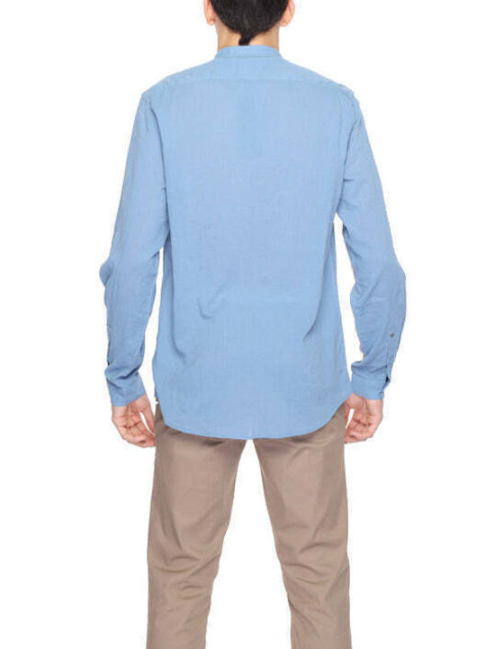 Antony Morato Shirt Men's Shirt Long-sleeved Cotton Light Blue