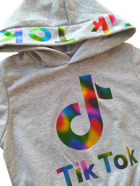 High Street Hoodie Tik Tok Grau