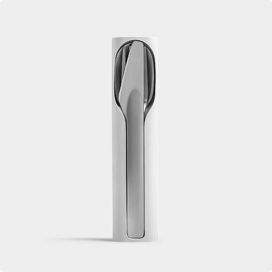 Chilly's Cutlery Set Whale Blue Σετ Μαχαιροπήρουνων Πλήρους Μεγέθους 4 Τεμαχίων 1σετ