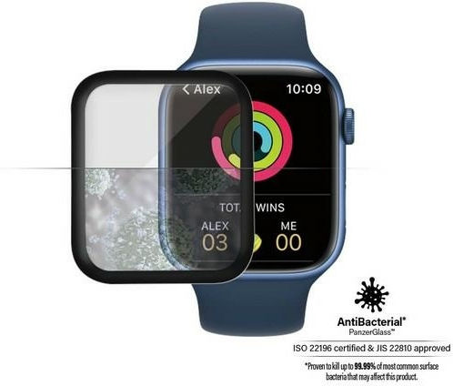 PanzerGlass Curved Tempered Glass for the Apple Watch 7 (45mm) 1pcs 2019