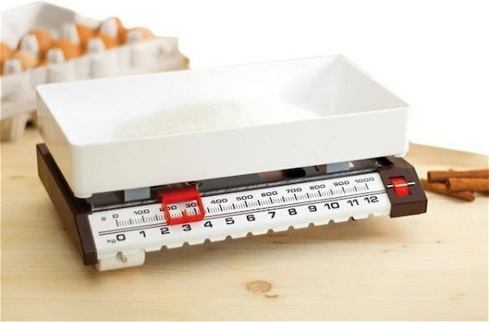 Orion Αναλογική Ζυγαριά Κουζίνας με Κάδο έως 13kg Λευκή