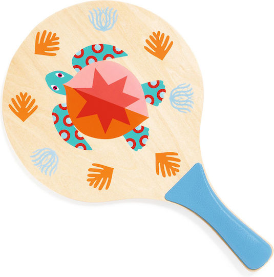 Djeco Beach Rackets Wooden Ball Case