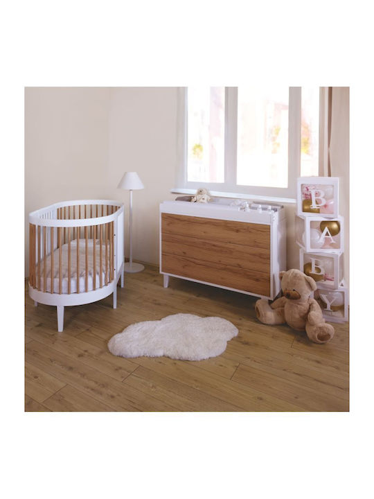 Baby Kommode mit 3 Schubladen White Biscuit 115x51x85cm