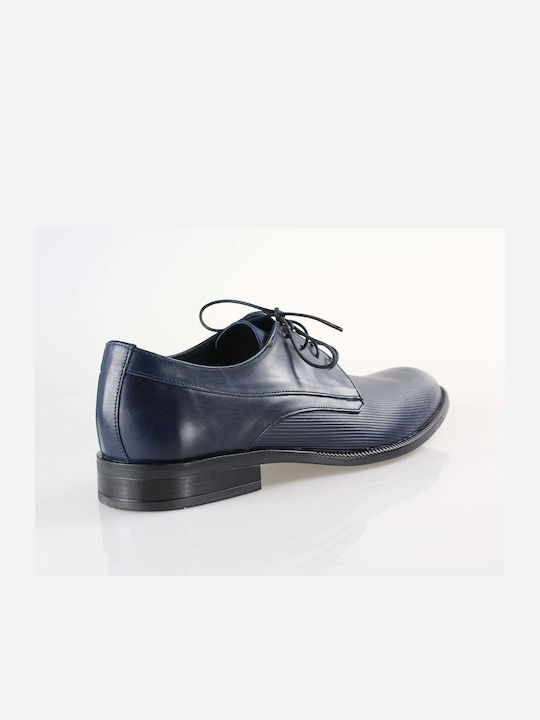 Nice Step Leder Herren Freizeitschuhe Blau