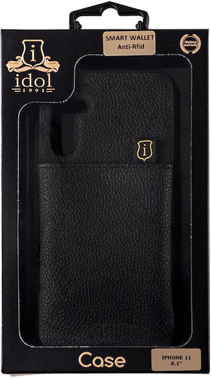 Idol 1991 Anti-rfid Wallet Δερμάτινο Μαύρο (iPhone 11)