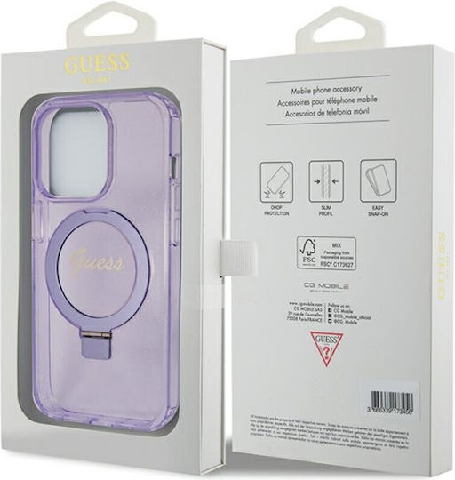 Guess Back Cover Plastic Violet (iPhone 15 Pro Max)