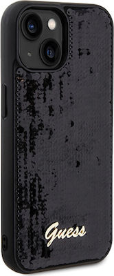 Guess Plastic Back Cover Black (iPhone 14)