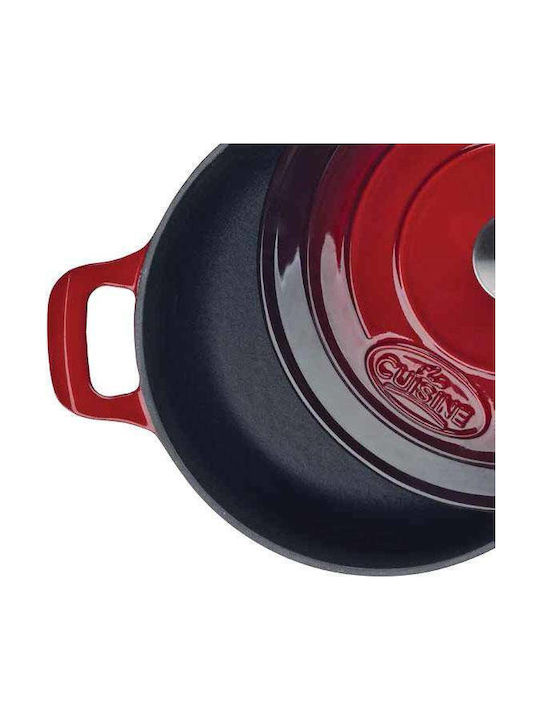 La Cuisine Tiefer Topf aus Gusseisen 2Es / 20cm