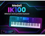 Medeli Keyboard IK100 with 61 Keys with Music Stand Black