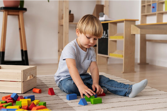 Holzbausteine Für Kinder Ab 3 Jahren 100 Stück