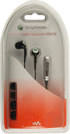Sony Ericsson HPM-75 In-ear Handsfree Ακουστικά με Βύσμα 3.5mm Ασημί