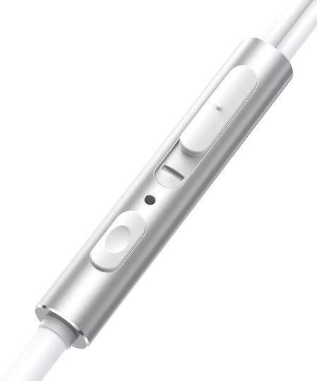 JR-EW06 In-ear Handsfree Ακουστικά με Βύσμα 3.5mm Ασημί