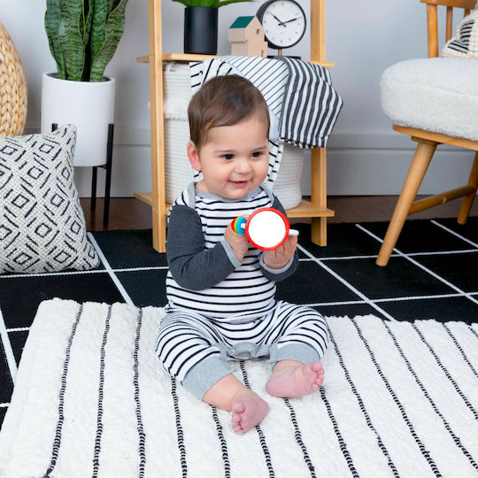 Baby Einstein Сензорна Cal’s Sensory Shake-up Activity Rattle с Музика и Звуци за 3+ Месеца
