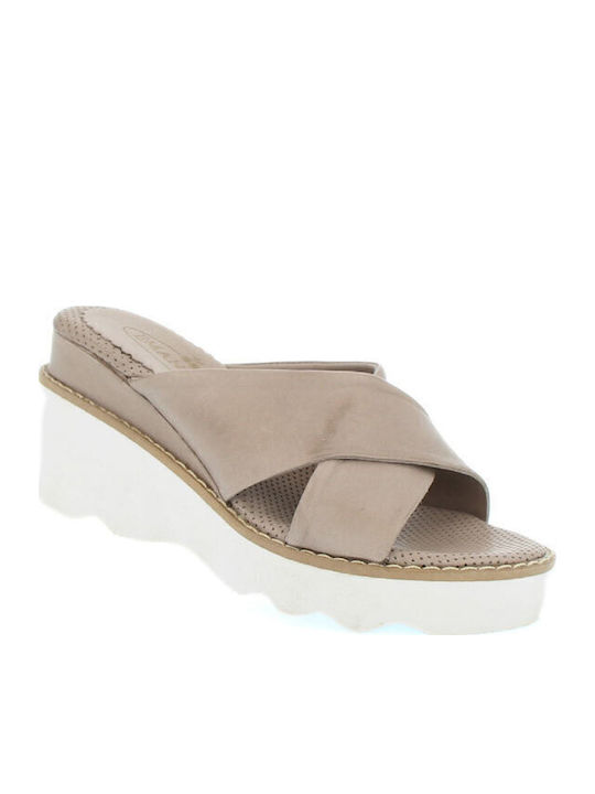Damen Mokassins in Beige Farbe