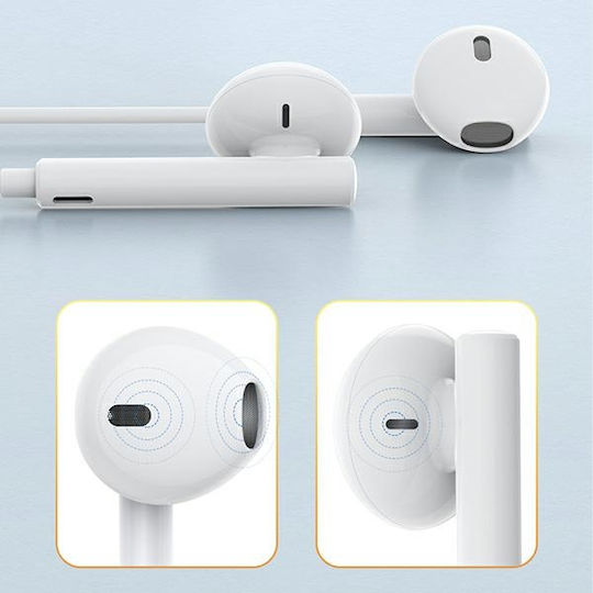 Awei PC-1T In-Ear Freihändig Kopfhörer mit Stecker USB-C Weiß