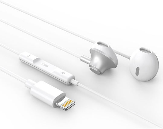 XO EP71 In-Ear Freisprecheinrichtung Kopfhörer mit Stecker Blitzschlag Weiß