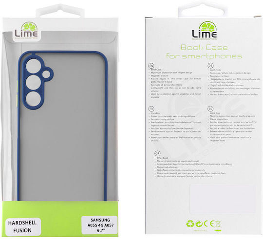 Lime Hardshell Fusion Full Camera Protection Umschlag Rückseite Kunststoff Blau (SAMSUNG A05S 4G A057)