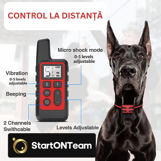 StartOnTeam Ηλεκτρικό Κολάρο Εκπαίδευσης Σκύλου με Εμβέλεια 330m