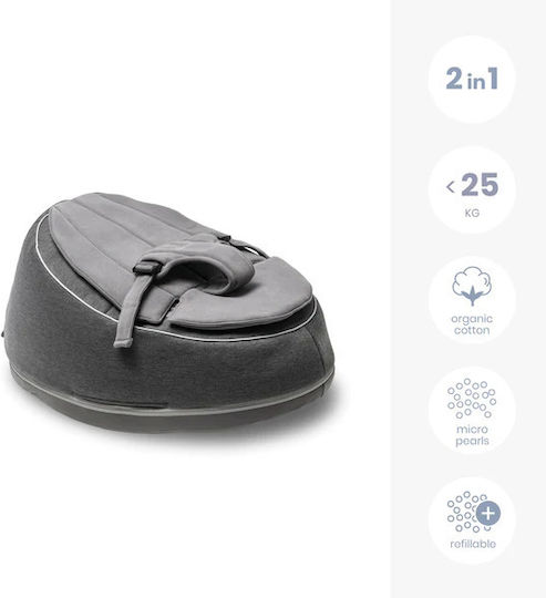 Doomoo Manual Relax pentru Bebeluși Seat 'n' Swing Gri pentru Copil până la 9kg