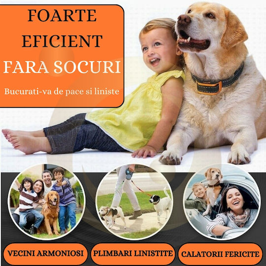 Dog Training Shock Collar Anti Barking Orange